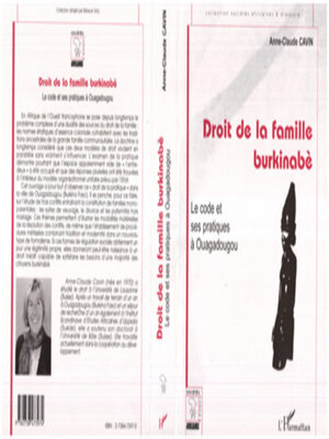 cover image of Droit de la famille Burkinabé